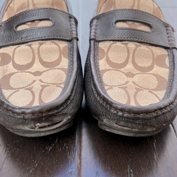 Coach Signature Logo Canvas Men's Loafer - Picture 7 of 8